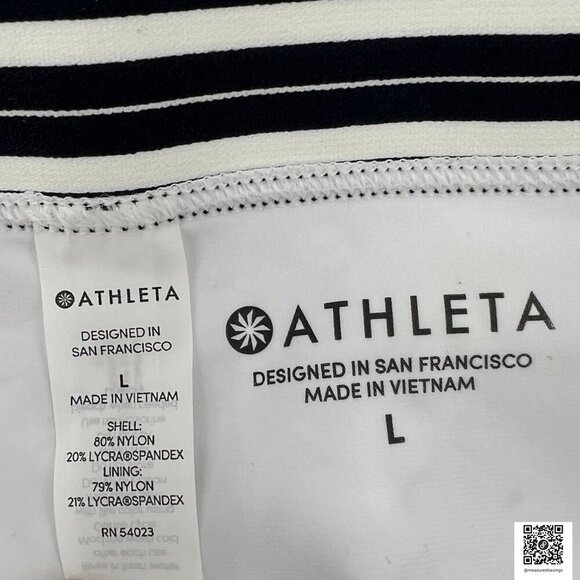 Athleta - Large NWT - Gold Coast White Floral Swim Bikini Bottoms - Picture 3 of 6